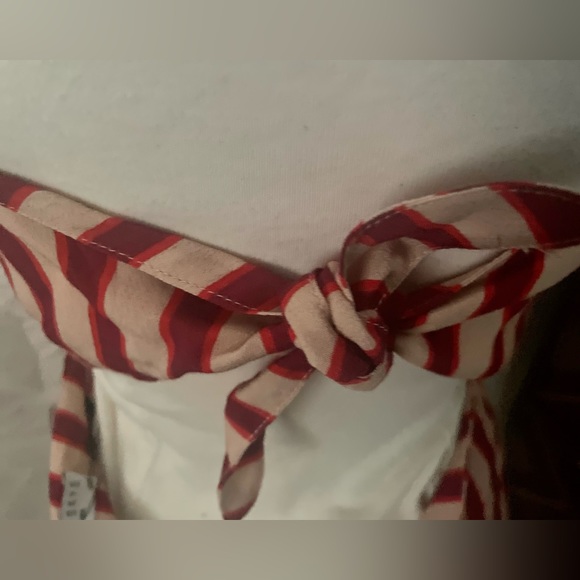 NWT Flynn Skye vertical striped jumpsuit w/tie back SZ S - Picture 6 of 11